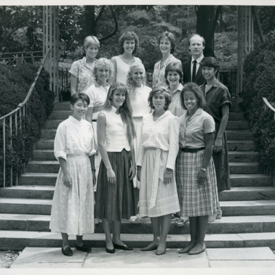 Group of people on steps